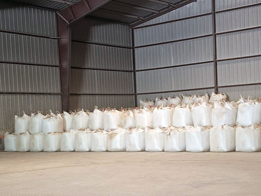 sand bags in the warehouse